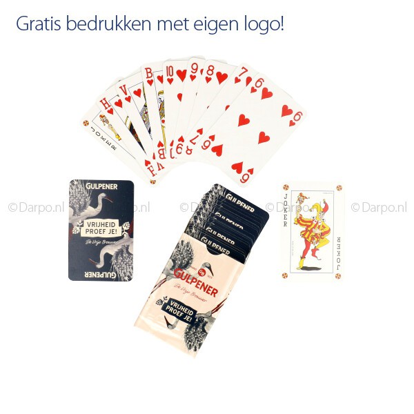 Relatiegeschenken met bedrukken bij DARPO - Speelkaarten in kleine oplage.
