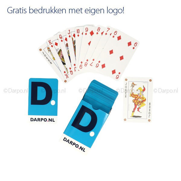 Relatiegeschenken met bedrukken bij DARPO - Speelkaarten in kleine oplage.